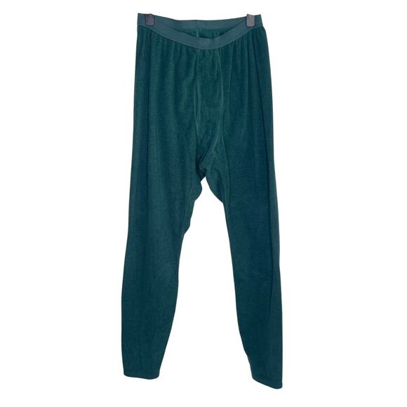 Patagonia Vintage USA Capilene Fleece Thermal Base Layer Bottom Hunter Green XL - Picture 1 of 9